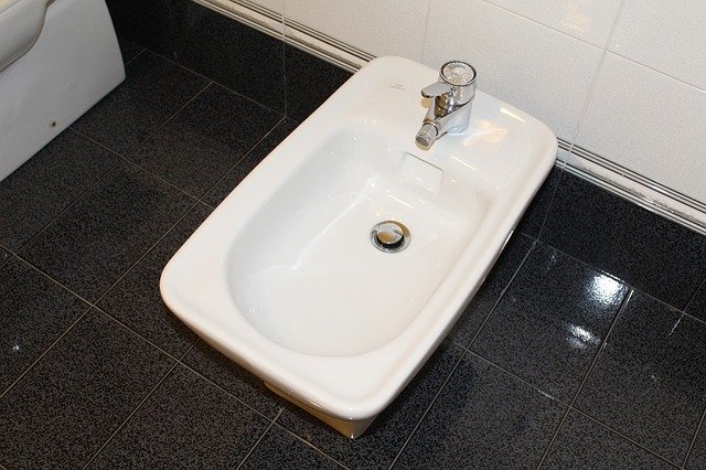 Image of an installed bidet in a washroom